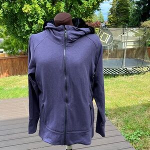 Eddie Bauer faux fur lined full zip hoodie